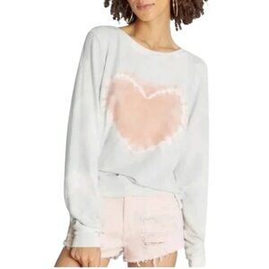 NWT Wildfox Heartfelt Tie Dye Oversized Jumper Sweater in Shore Ombre Sz. M